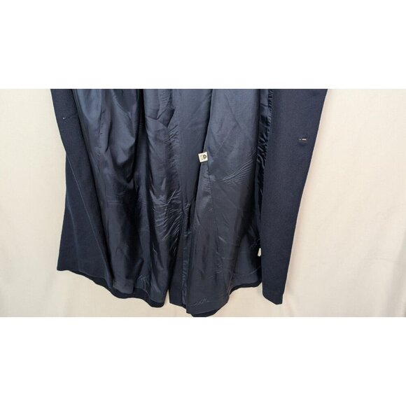 VTG 90s Worthington sz 14 Wool Long Overcoat Peacoat Jacket Midi Double Breasted - Picture 13 of 16